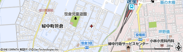 富山県富山市婦中町笹倉周辺の地図