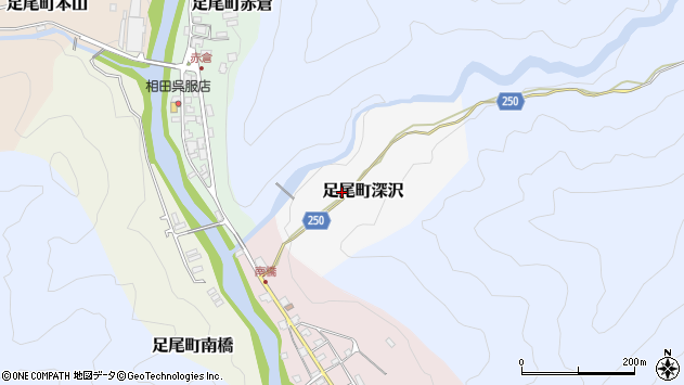 〒321-1503 栃木県日光市足尾町深沢の地図