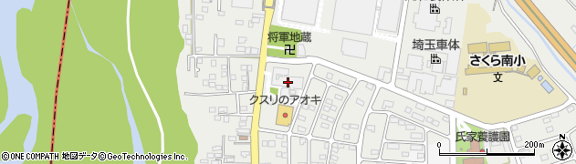 栃木県さくら市氏家1176周辺の地図