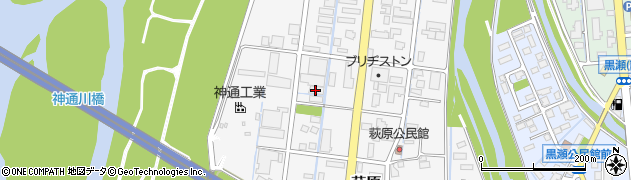 富山県富山市萩原周辺の地図