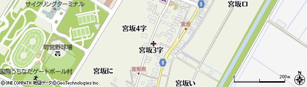 石川県内灘町（河北郡）宮坂（３字）周辺の地図