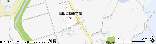 栃木県那須烏山市神長414周辺の地図