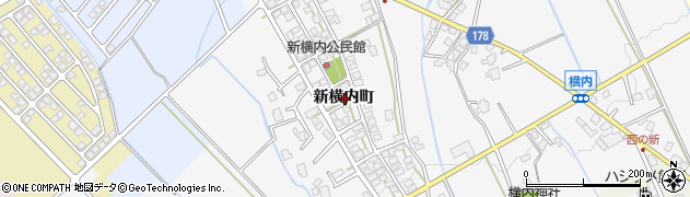 富山県富山市新横内町周辺の地図