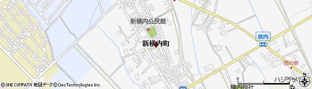 富山県富山市新横内町周辺の地図