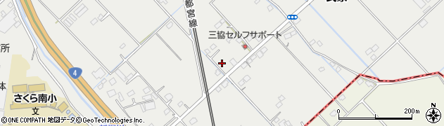 栃木県さくら市氏家877周辺の地図