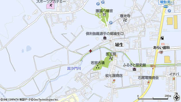 〒932-0836 富山県小矢部市埴生の地図