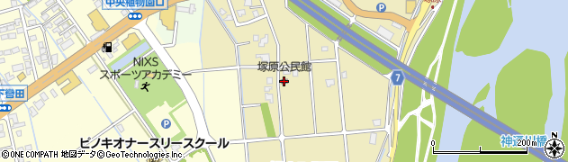塚原公民館周辺の地図