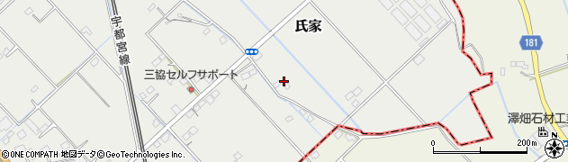 栃木県さくら市氏家272周辺の地図