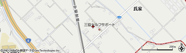 栃木県さくら市氏家893周辺の地図