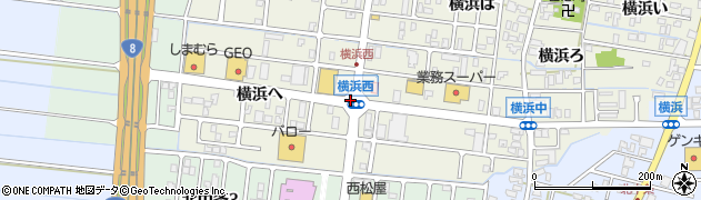 横浜西周辺の地図