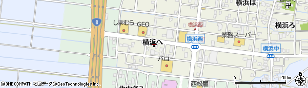 石川県津幡町（河北郡）横浜（へ）周辺の地図
