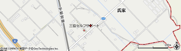 栃木県さくら市氏家898周辺の地図