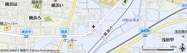 石川県津幡町（河北郡）浅田（丙）周辺の地図