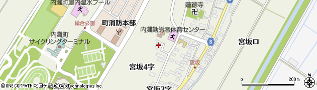 石川県内灘町（河北郡）宮坂（４字）周辺の地図