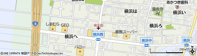 横浜西周辺の地図