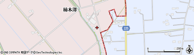 栃木県さくら市柿木澤5周辺の地図