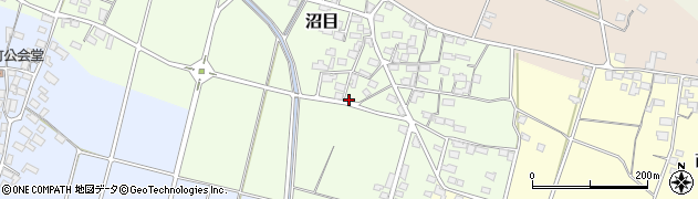 長野県須坂市沼目周辺の地図