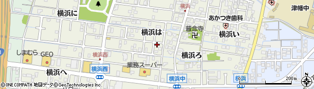 石川県河北郡津幡町横浜周辺の地図