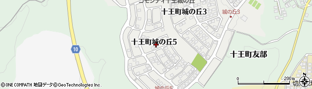 茨城県日立市十王町城の丘5丁目周辺の地図
