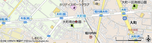 富山県富山市大町南台周辺の地図
