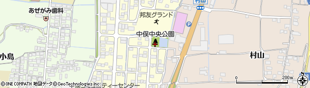 中俣中央公園周辺の地図