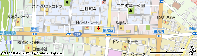 きくら美容室　富山南店周辺の地図