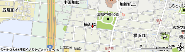 石川県津幡町（河北郡）横浜（に）周辺の地図