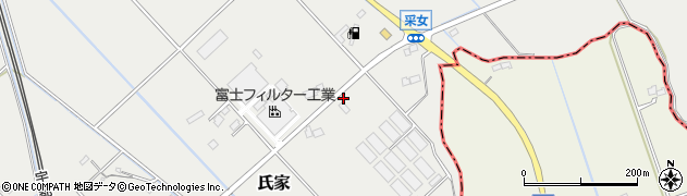 栃木県さくら市氏家209周辺の地図