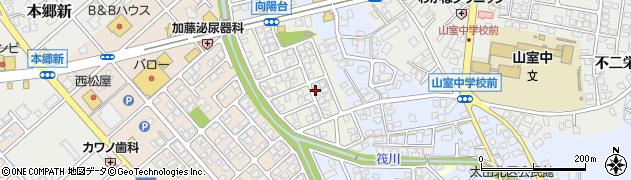 富山県富山市太田向陽台周辺の地図