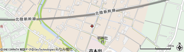 富山県小矢部市小神周辺の地図