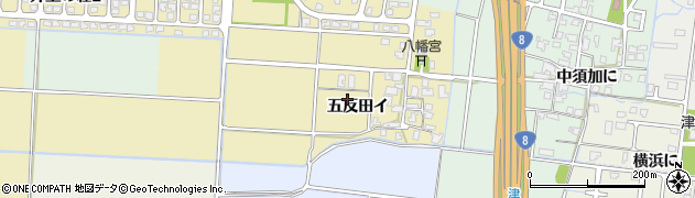 石川県津幡町（河北郡）五反田（イ）周辺の地図