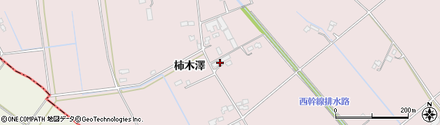 栃木県さくら市柿木澤581周辺の地図