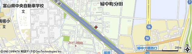 富山県富山市婦中町分田192周辺の地図