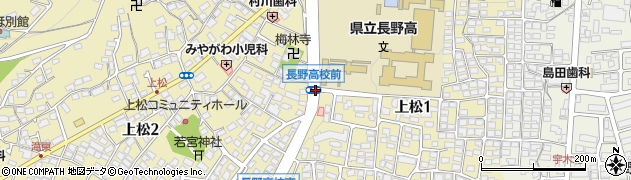 長野高前周辺の地図