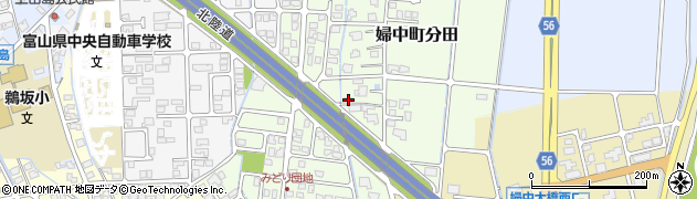 富山県富山市婦中町分田196周辺の地図