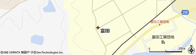 石川県河北郡津幡町富田チ周辺の地図