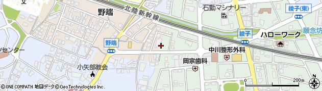 加賀谷理容店周辺の地図