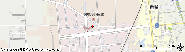 前沢3号公園周辺の地図