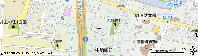 石川県津幡町（河北郡）中須加（は）周辺の地図