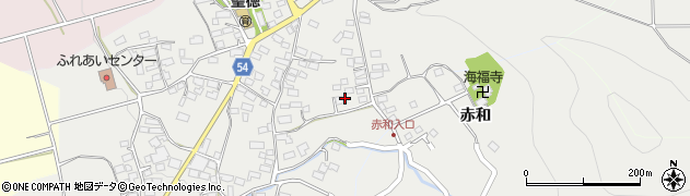 長野県高山村（上高井郡）荒井原周辺の地図
