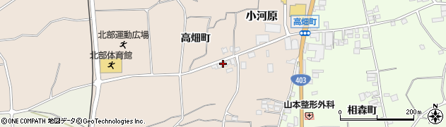 長野県須坂市小河原高畑町980周辺の地図