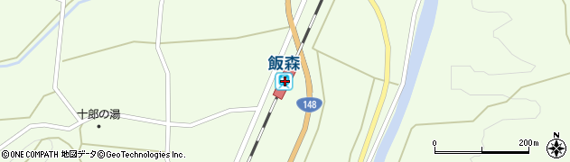 飯森駅周辺の地図