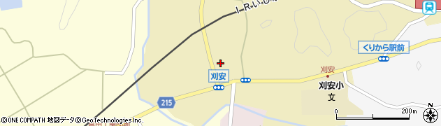 石川県河北郡津幡町刈安甲47周辺の地図