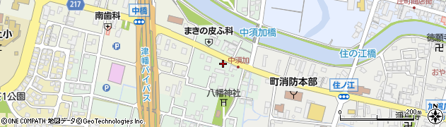 石川県津幡町（河北郡）中須加（ろ）周辺の地図
