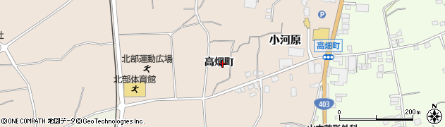 長野県須坂市小河原（高畑町）周辺の地図