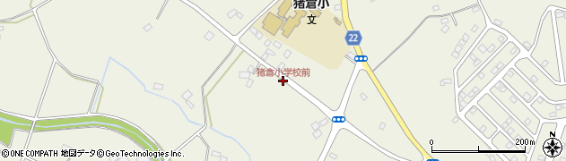猪倉小学校前周辺の地図