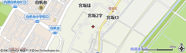 石川県内灘町（河北郡）宮坂（２字）周辺の地図