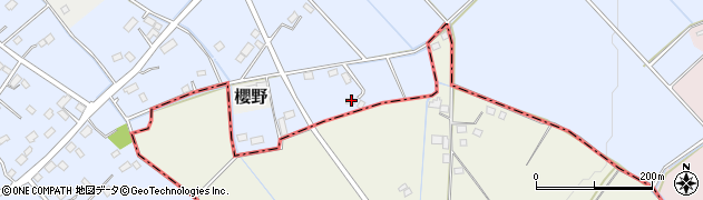 栃木県さくら市氏家新田61周辺の地図