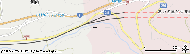 石川県津幡町（河北郡）九折（ク）周辺の地図