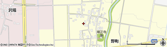富山県立山町（中新川郡）野町周辺の地図